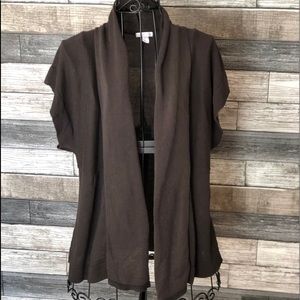 Brown sweater vest